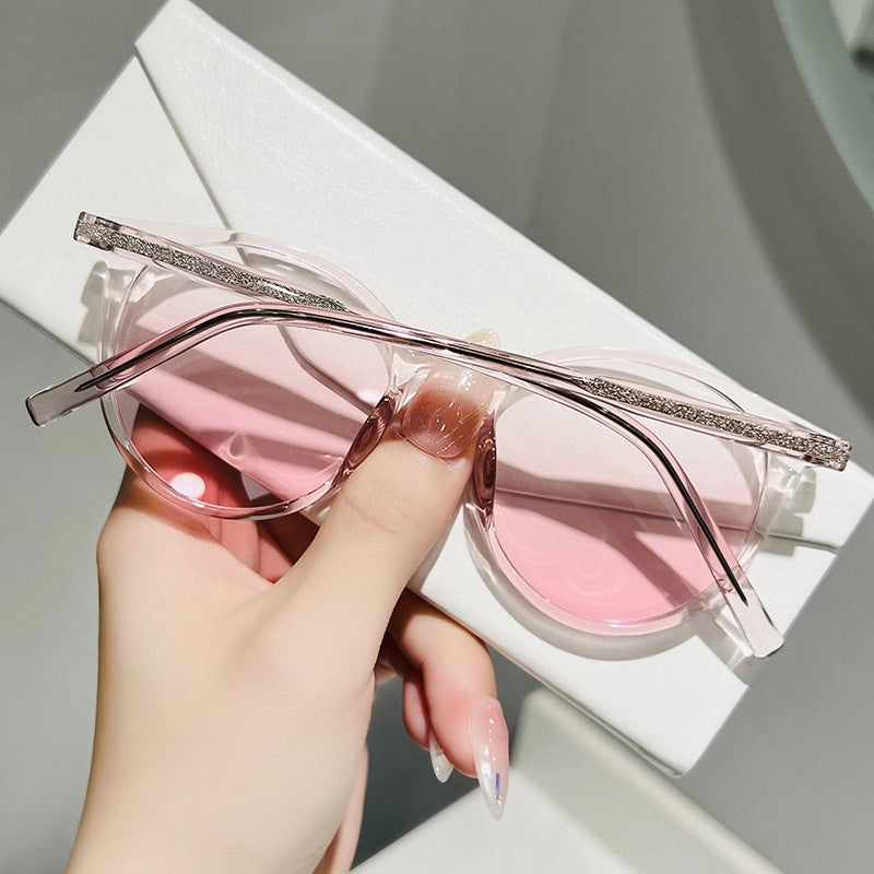 Venta al por mayor PC Gradient Blush Ladies Gafas de sol